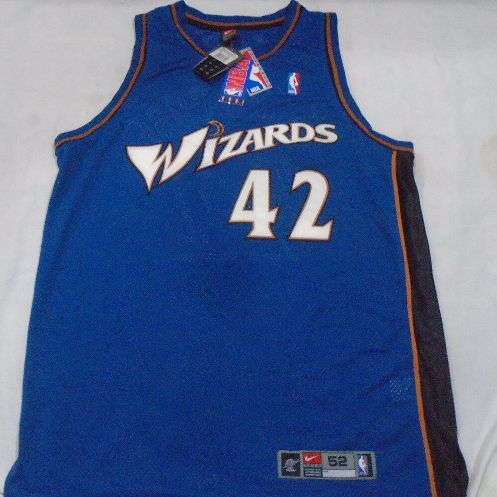 Nike Sewn Jerry Stackhouse Washington Wizards NBA Basketball Jersey Size 52 XXL